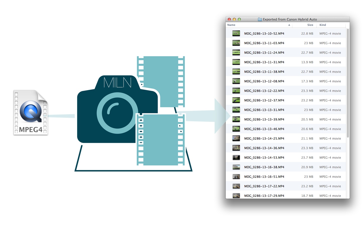 Miln Movie Splitter splits MPEG4 files by chapter